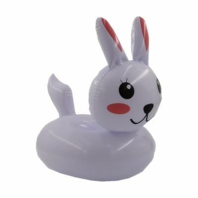 factory newest INS hot top quality plastic portable new rabbit pool floating custom drink cup holder inflatable drink holder