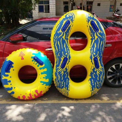 factory newest custom hot selling beach and pool party toys thickness 0.75mm swim raft inflatable water park top quality rings