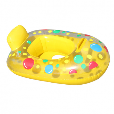 factory supply hot selling INS good quality ride-on summer swimming small inflatable baby water play boat for kids 4 colors